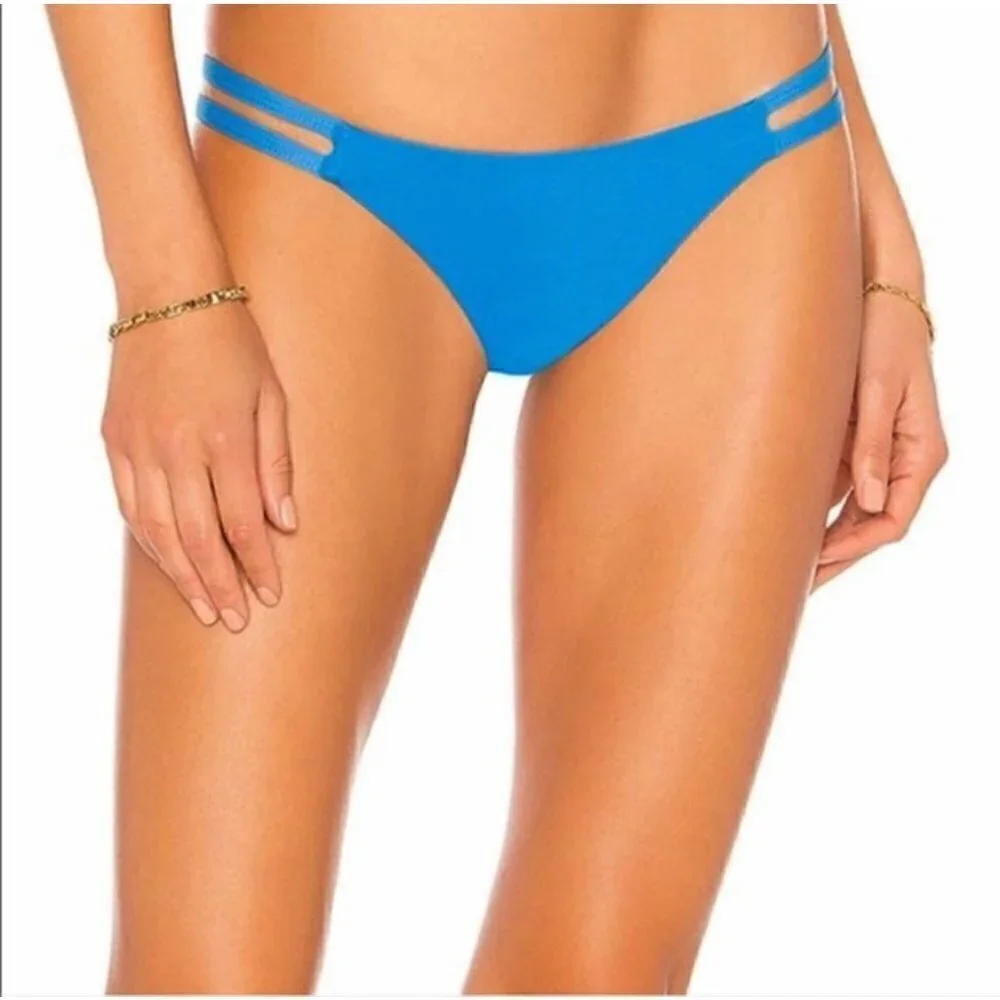 NWT Tavik Vine Cutout Swim Bottom in French Blue - Large